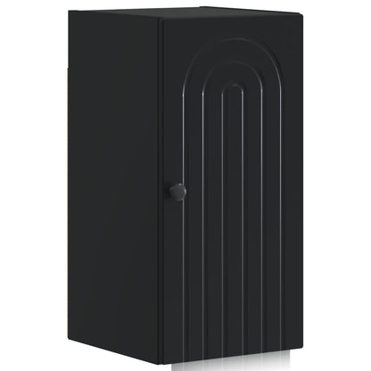 4 Piece Bathroom Cabinet Set ALKMAAR Black Engineered Wood