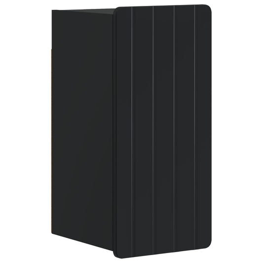 4 Piece Bathroom Cabinet Set ZWOLLE Black Engineered Wood
