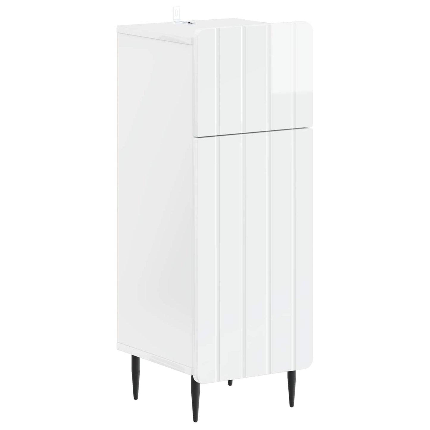 4 Piece Bathroom Cabinet Set ZWOLLE High Gloss White