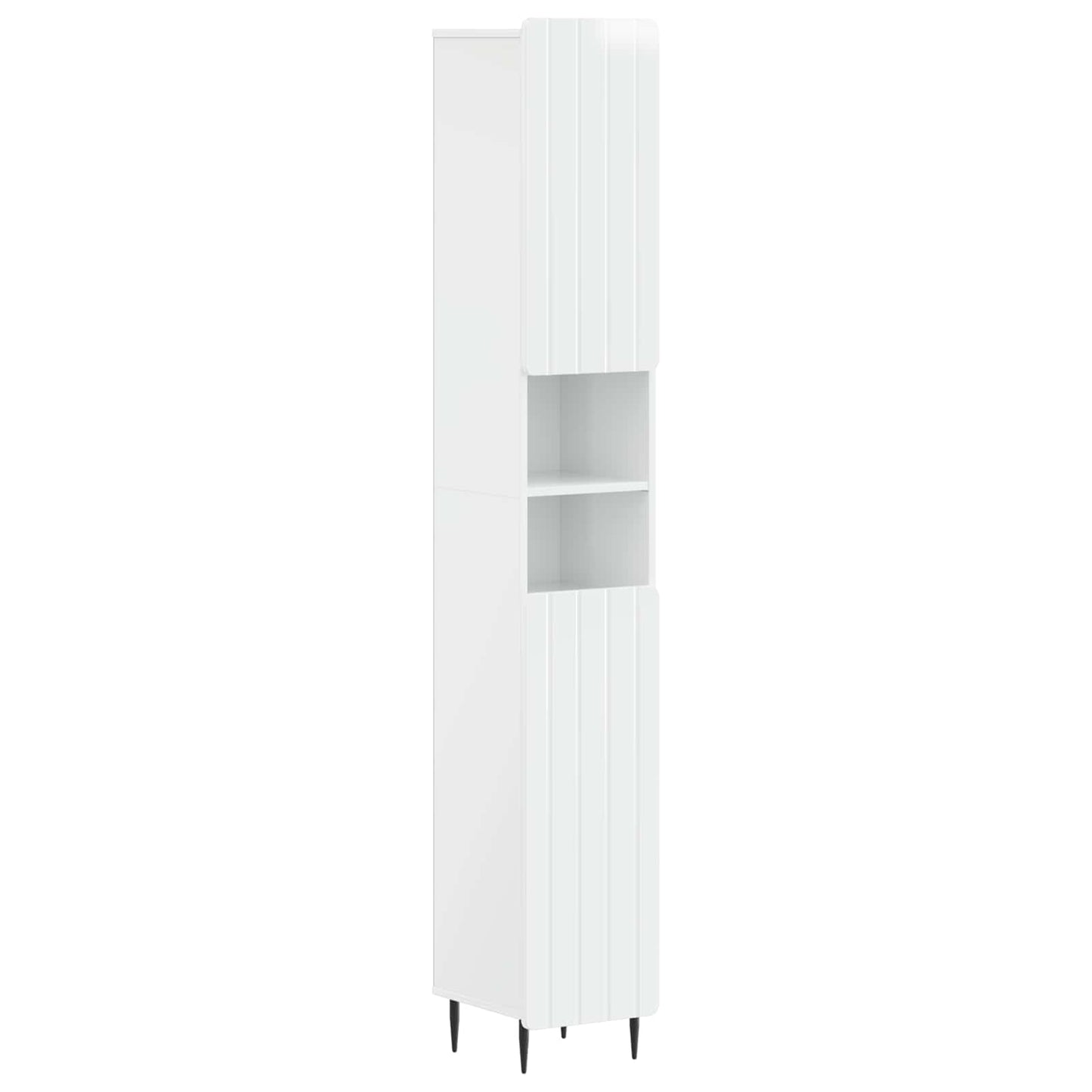 4 Piece Bathroom Cabinet Set ZWOLLE High Gloss White