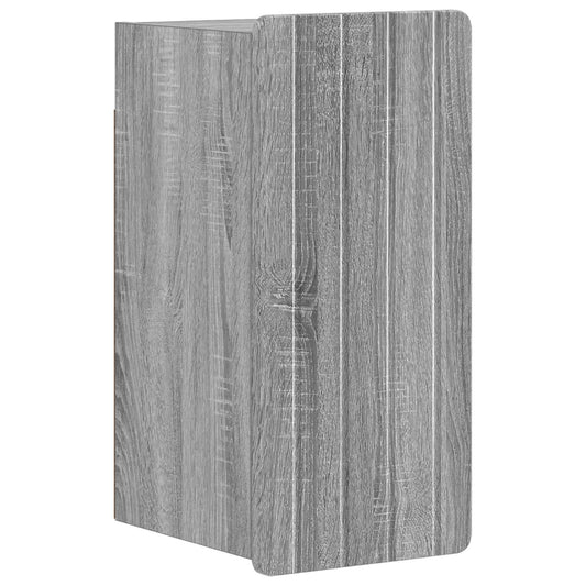 4 Piece Bathroom Cabinet Set ZWOLLE Grey Sonoma Engineered Wood