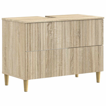 4 Piece Bathroom Cabinet Set ARNHEM Sonoma Oak Engineered Wood