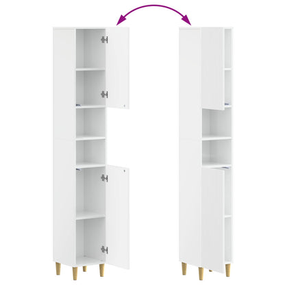 4 Piece Bathroom Cabinet Set ARNHEM High Gloss White