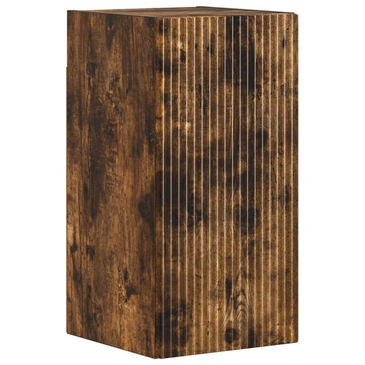 4 Piece Bathroom Cabinet Set ARNHEM Smoked Oak Engineered Wood