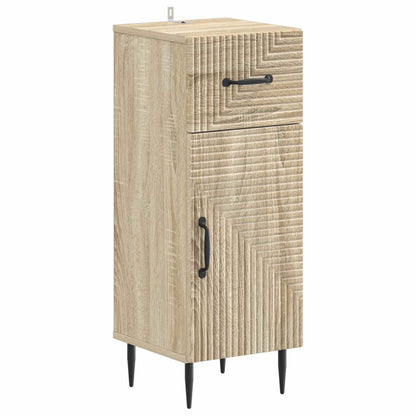 4 Piece Bathroom Cabinet Set HAARLEM Sonoma Oak Engineered Wood