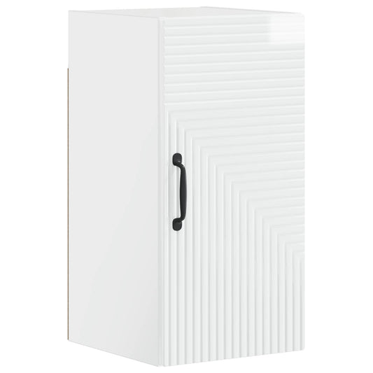 4 Piece Bathroom Cabinet Set HAARLEM High Gloss White