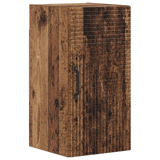 4 Piece Bathroom Cabinet Set HAARLEM Old Wood Engineered Wood