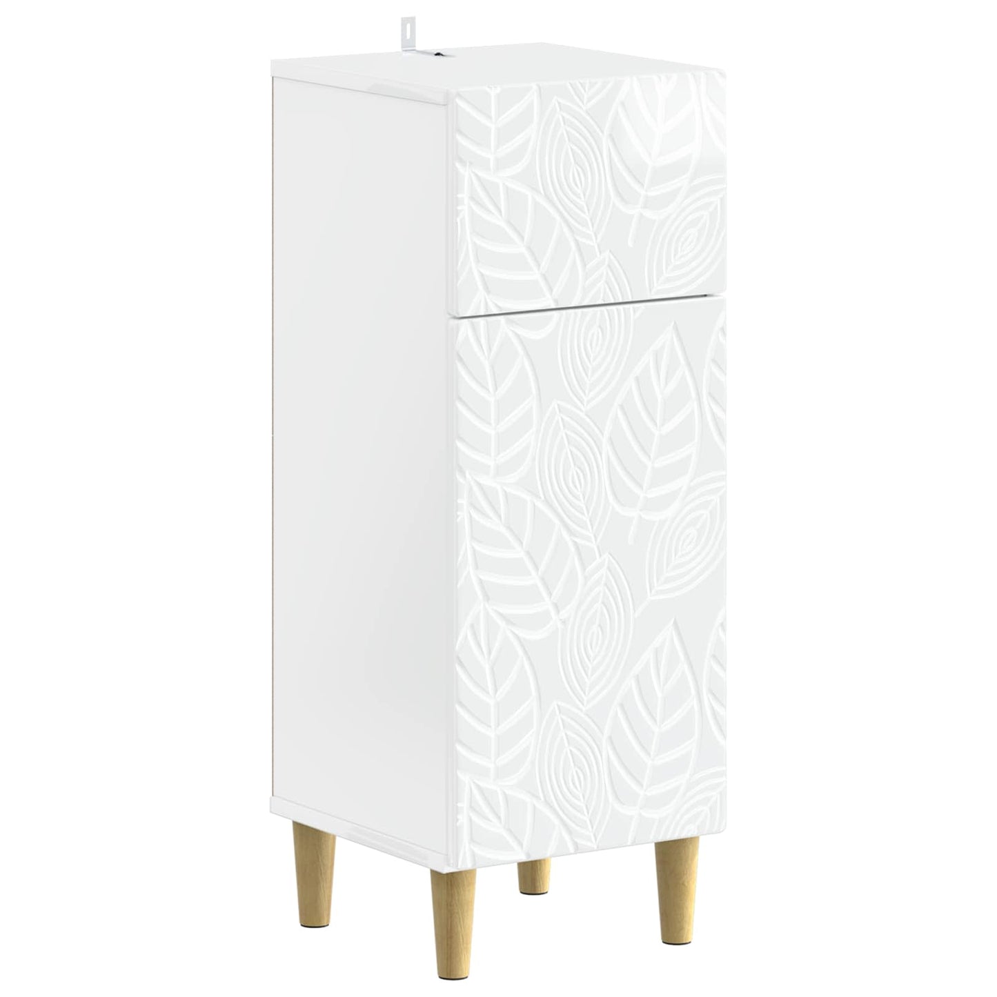 4 Piece Bathroom Cabinet Set DELFT High Gloss White