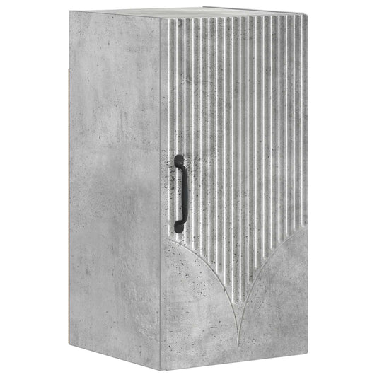 4 Piece Bathroom Cabinet Set HOORN Concrete Grey