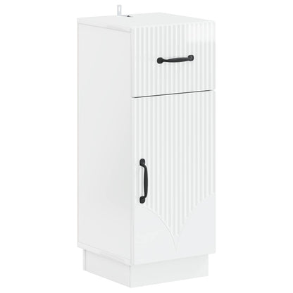 4 Piece Bathroom Cabinet Set HOORN High Gloss White