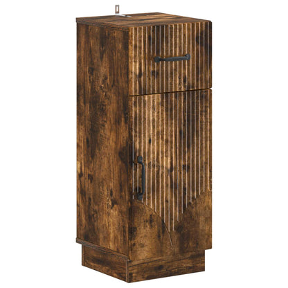 4 Piece Bathroom Cabinet Set HOORN Smoked Oak Engineered Wood