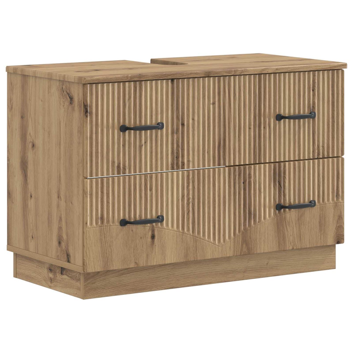 4 Piece Bathroom Cabinet Set HOORN Artisan Oak Engineered Wood
