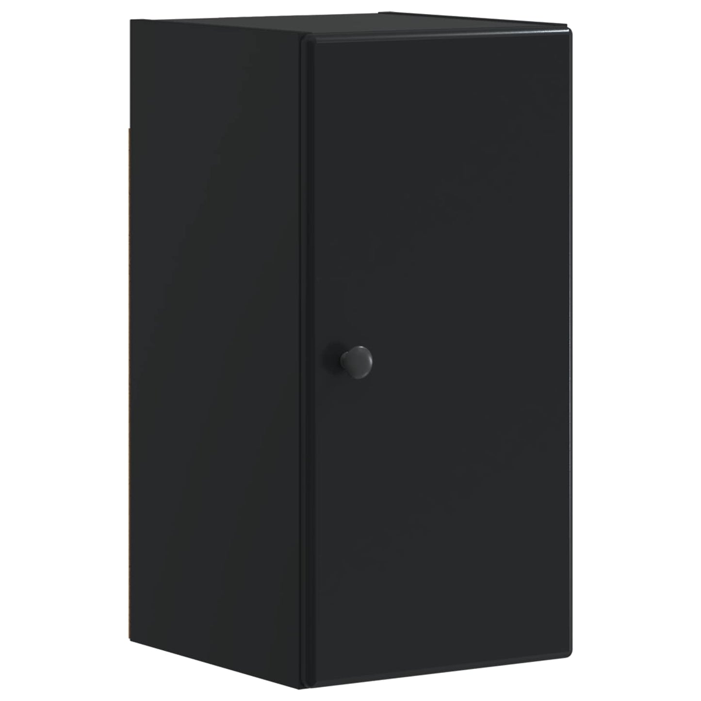 4 Piece Bathroom Cabinet Set BREDA Black Engineered Wood