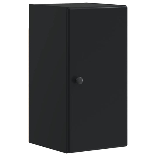 4 Piece Bathroom Cabinet Set BREDA Black Engineered Wood