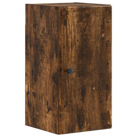 4 Piece Bathroom Cabinet Set BREDA Smoked Oak Engineered Wood