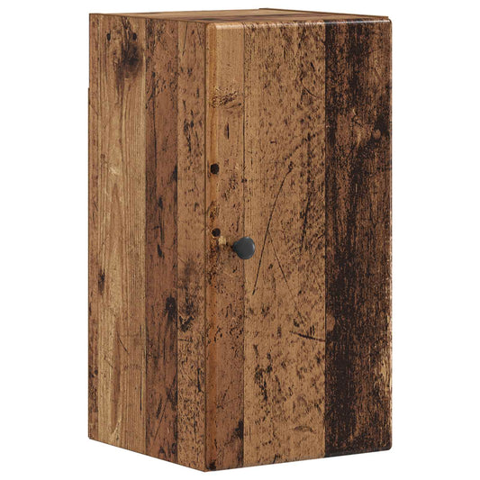 4 Piece Bathroom Cabinet Set BREDA Old Wood Engineered Wood