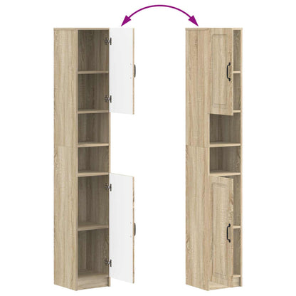 4 Piece Bathroom Cabinet Set UTRECHT Sonoma Oak Engineered Wood