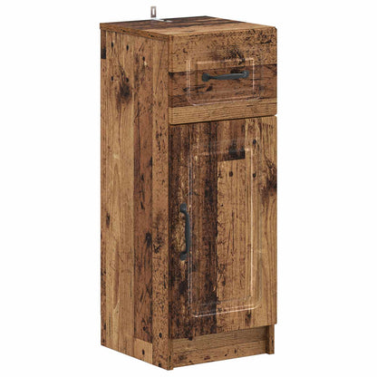 4 Piece Bathroom Cabinet Set UTRECHT Old Wood Engineered Wood