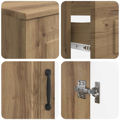 4 Piece Bathroom Cabinet Set UTRECHT Artisan Oak