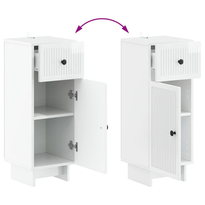 2 Piece Bathroom Cabinet Set EDE High Gloss White