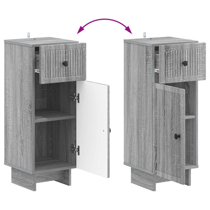 2 Piece Bathroom Cabinet Set EDE Grey Sonoma Engineered Wood