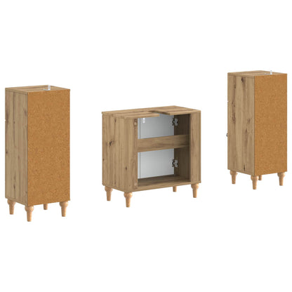 2 Piece Bathroom Cabinet Set ALKMAAR Artisan Oak