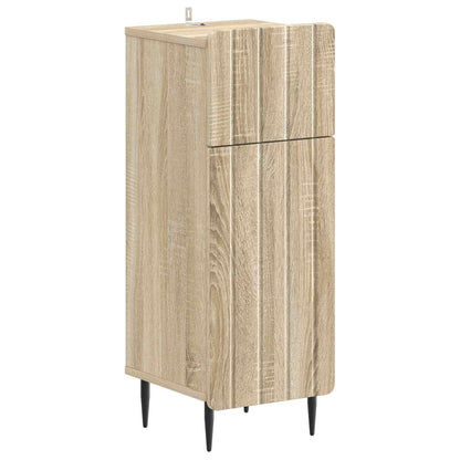 2 Piece Bathroom Cabinet Set ZWOLLE Sonoma Oak Engineered Wood