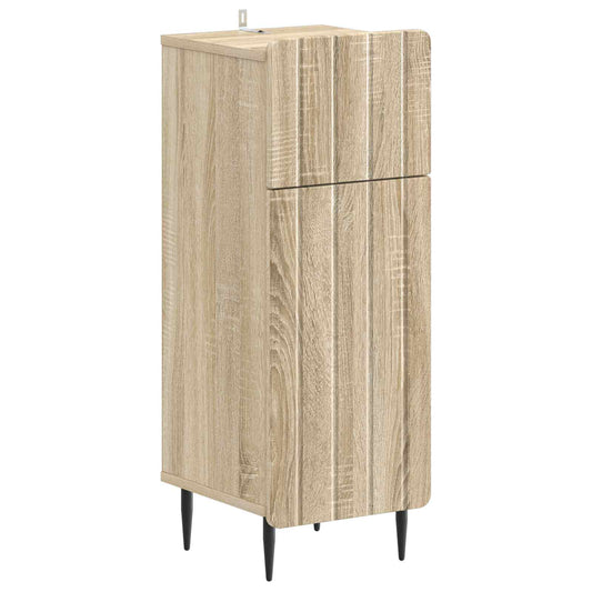 2 Piece Bathroom Cabinet Set ZWOLLE Sonoma Oak Engineered Wood
