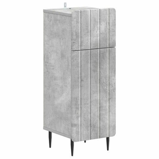 2 Piece Bathroom Cabinet Set ZWOLLE Concrete Grey