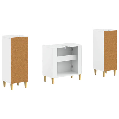 2 Piece Bathroom Cabinet Set ARNHEM High Gloss White