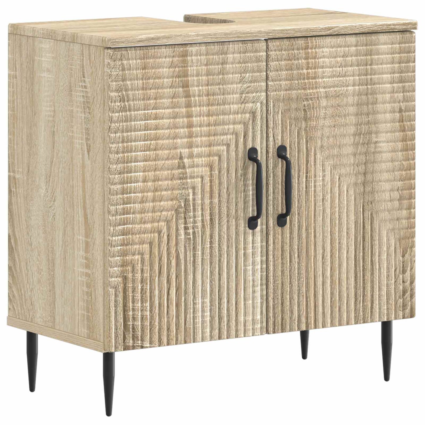 2 Piece Bathroom Cabinet Set HAARLEM Sonoma Oak Engineered Wood