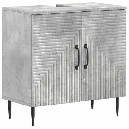 2 Piece Bathroom Cabinet Set HAARLEM Concrete Grey