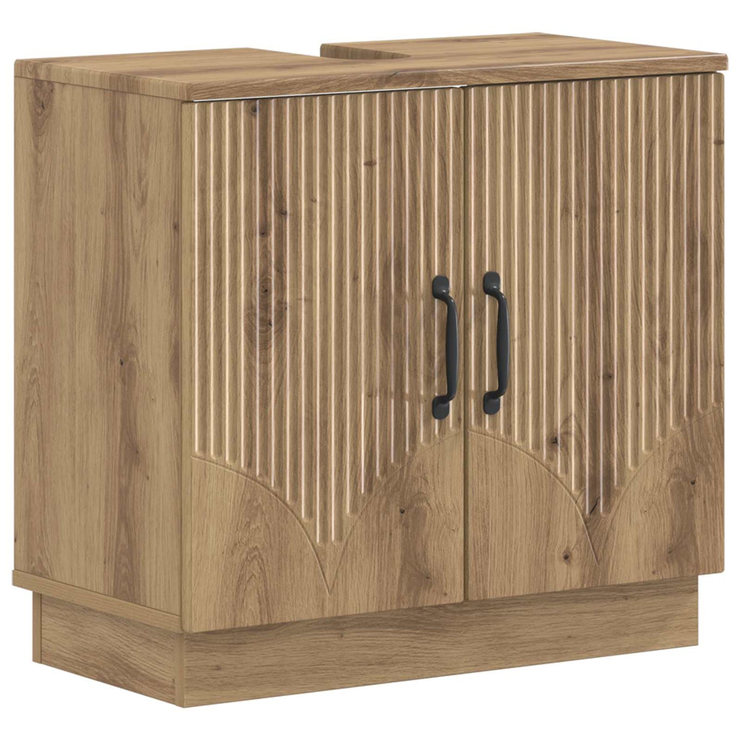 2 Piece Bathroom Cabinet Set HOORN Artisan Oak Engineered Wood