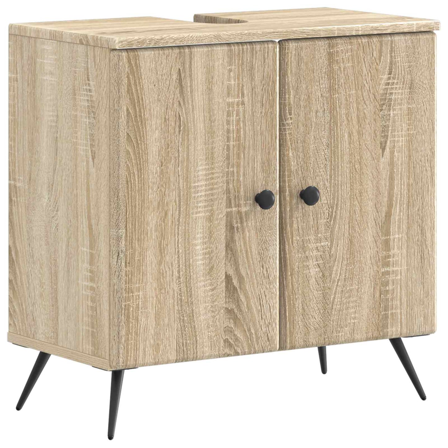 2 Piece Bathroom Cabinet Set BREDA Sonoma Oak Engineered Wood