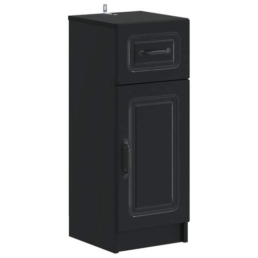 2 Piece Bathroom Cabinet Set UTRECHT Black Engineered Wood