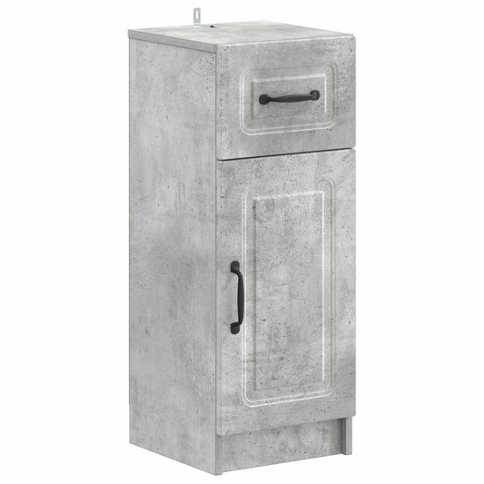 2 Piece Bathroom Cabinet Set UTRECHT Concrete Grey