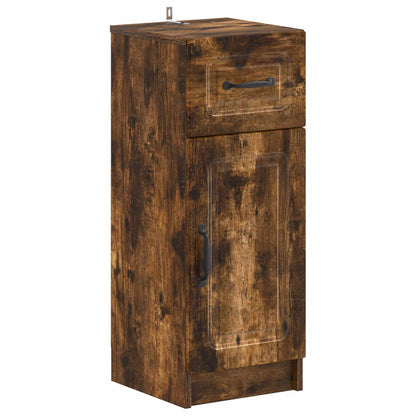 2 Piece Bathroom Cabinet Set UTRECHT Smoked Oak Engineered Wood