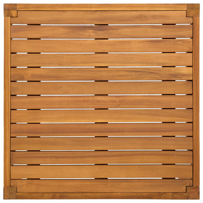 Table Solid Acacia Wood Natural 60 x 60 x 30 cm