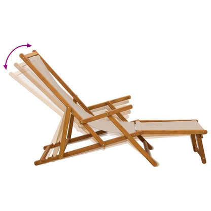 Folding Sun Lounger 2 pcs 3 Position Solid Eucalyptus Wood