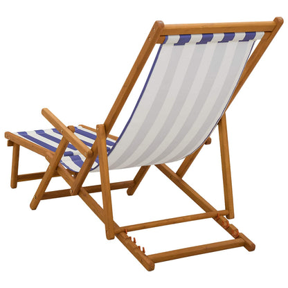 Folding Sun Lounger 2 pcs 3 Position Solid Eucalyptus Wood