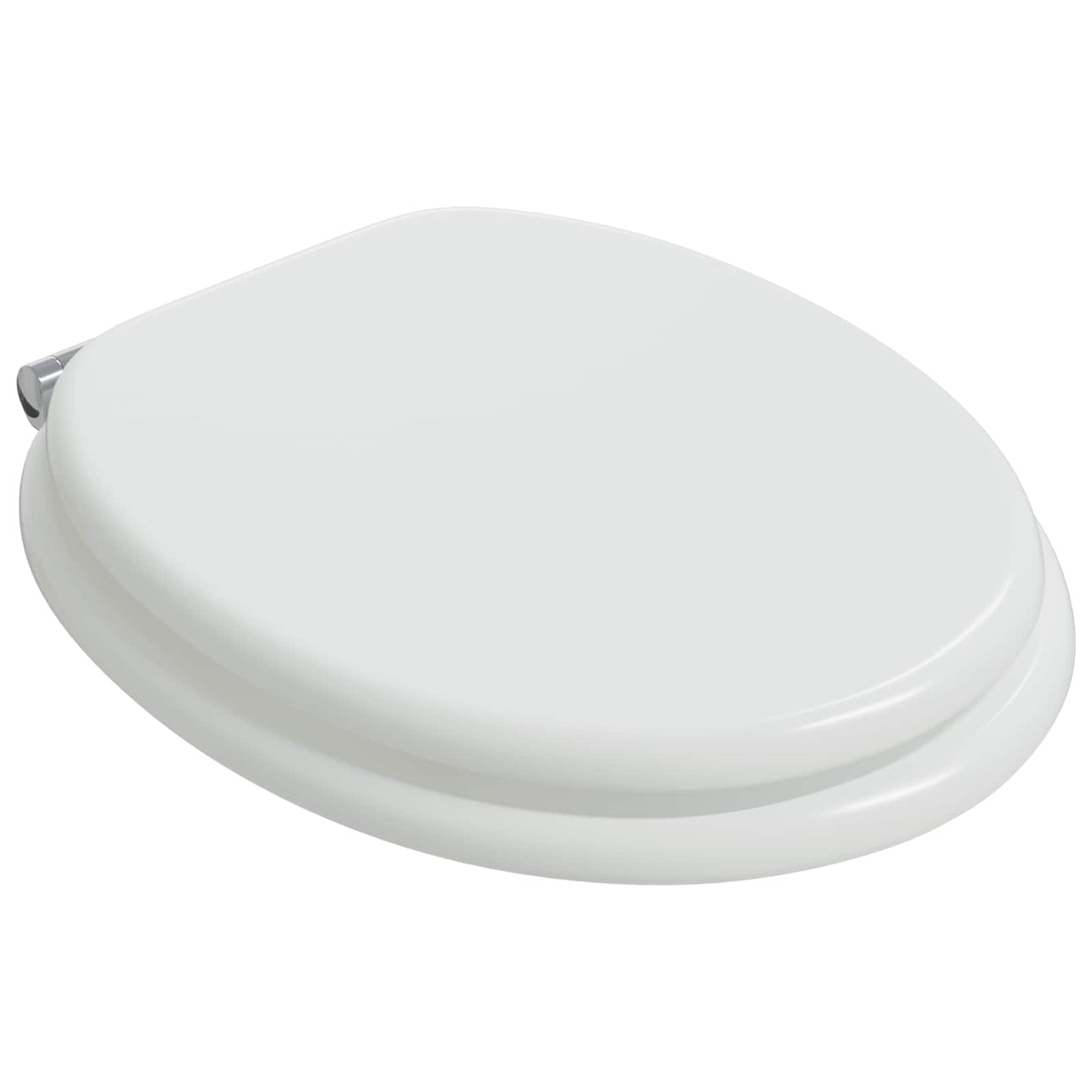 Soft-Close Toilet Seat White 44 x 38 cm MDF board