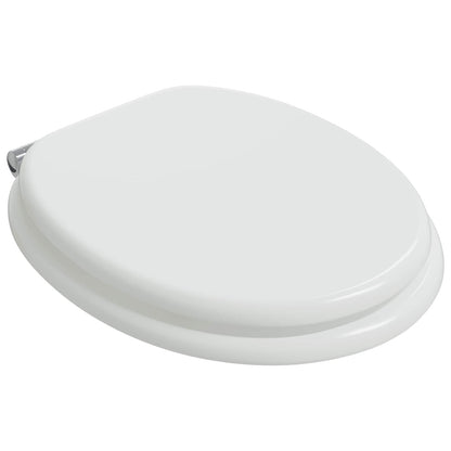 Soft-Close Toilet Seat White 44 x 38 cm MDF board