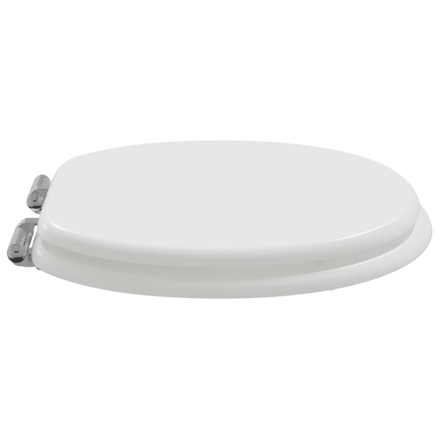 Soft-Close Toilet Seat White 44 x 38 cm MDF board