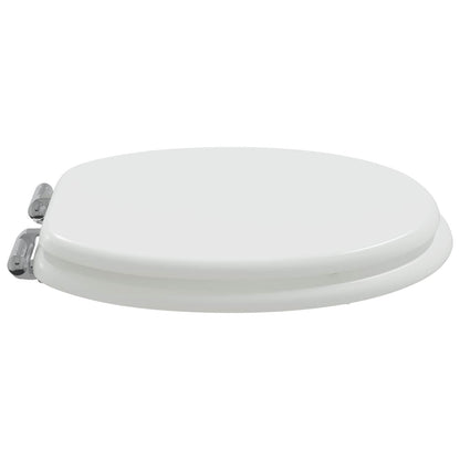 Soft-Close Toilet Seat White 44 x 38 cm MDF board