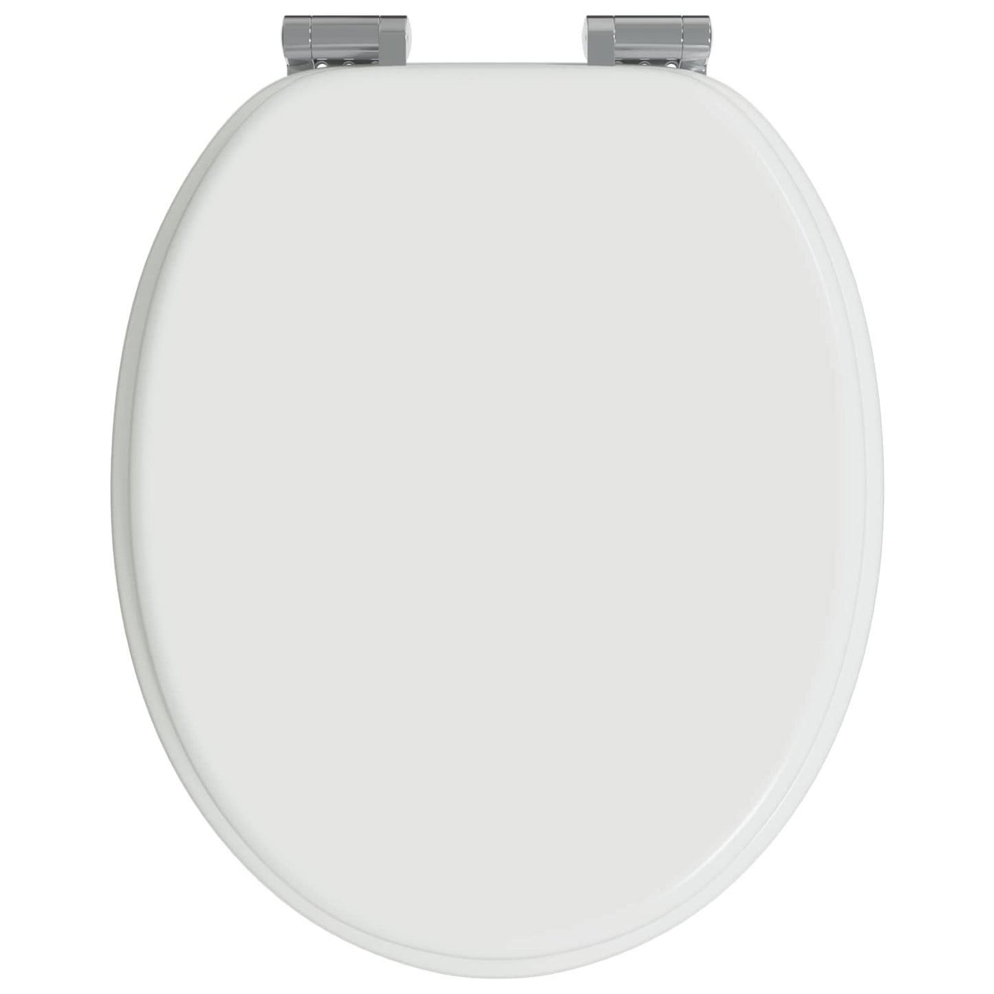 Soft-Close Toilet Seat White 44 x 38 cm MDF board