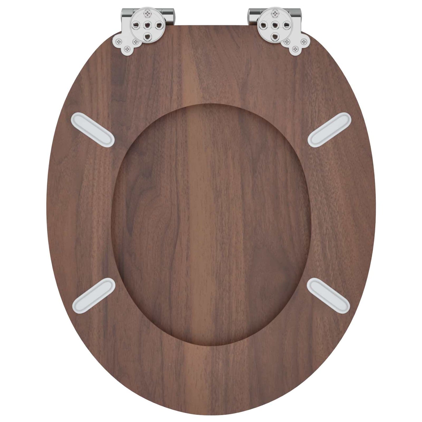 Soft-Close Toilet Seat Brown 44 x 38 cm MDF board