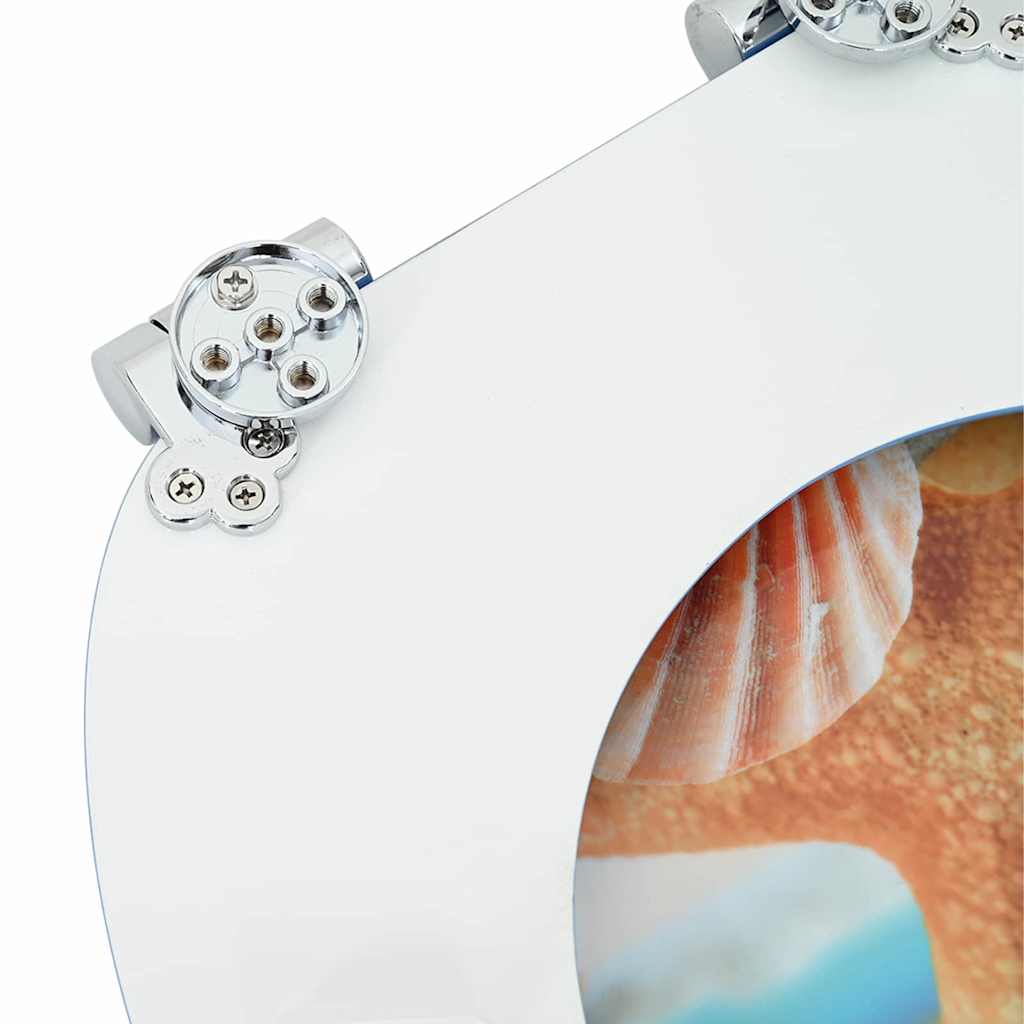 Soft-Close Toilet Seat Sea Muschel 44 x 38 cm MDF board