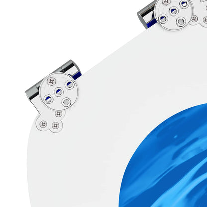 Soft-Close Toilet Seat Blue Drop 44 x 38 cm MDF board