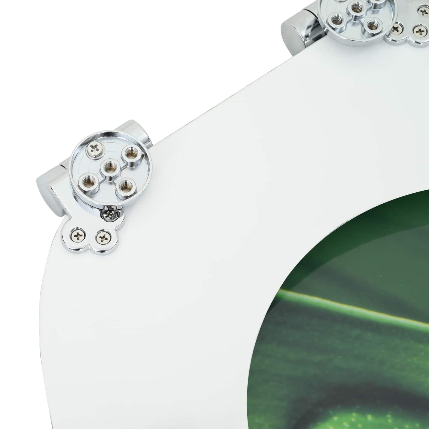 Soft-Close Toilet Seat Green Drop 44 x 38 cm MDF board
