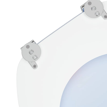 Soft-Close Toilet Seat Blue 44 x 38 cm MDF board